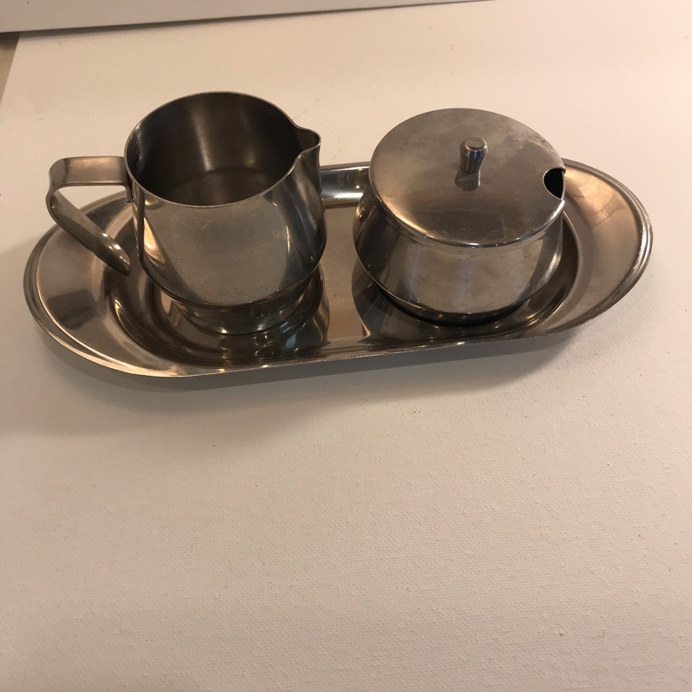 WMF stainless Steel Sugar & Creamer